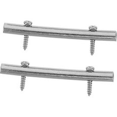 전기 기타 테일피스 교체용 2개 세트(나사 포함) 44.5mm 브릿지 테일피스 트레몰로 시스템용 범용 기타 유지보수 액세서리, 전기 기타 테일피스 교체용 2개 세트(나사 포함) 44