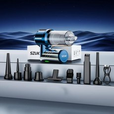 차량용 무선 초강력 청소기 SZUK 90 ° 회전식 접이식 진공 미니 휴대용 원클릭 제거 강력한, 1)Max