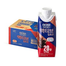 하이뮨 프로틴 밸런스 액티브 딥초코 ZERO(250mlx18입) 1박스(B), 250ml, 18개
