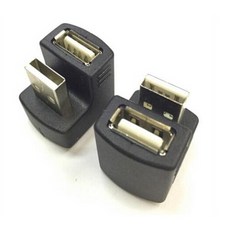小牛蛙數位 轉接頭 180度 USB2.0 公對母 90度 U型 USB延長頭 USB轉接頭, 1個