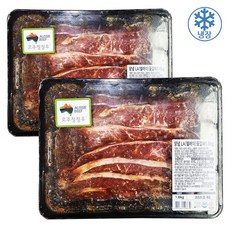 코스트코 호주산 양념 LA꽃갈비 1.6kg X 2팩 + 더메이런손소독제, 2개