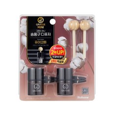 불스원 그라스 통풍구 디퓨저 2개입 퓨어코튼, 송풍구 디퓨저 퓨어코튼, 1개