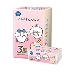 得意 吉伊卡哇限定包裝 三層抽取衛生紙 100抽x6包, 1個, 100抽x6包x6串