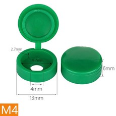 와셔 가스켓 장식 볼트 너트 플라스틱 M4M5 커버 보호 접이식 나사, [01] 5PCS, Gr n 1, 1개