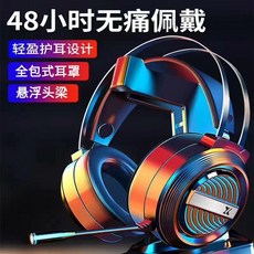 頭戴式耳機 USB 帶燈光, 如圖所示, 詳情頁內介紹