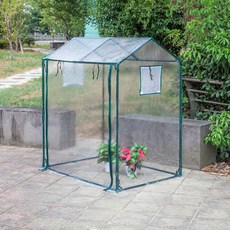 비닐하우스 길고양이 온실 투명 겨울급식소 방한, 1개, 130 90x150cm 투명 커버 + 프레임