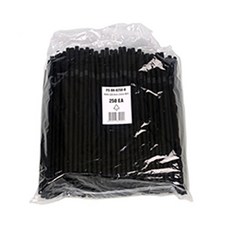 21cm 8mm 블랙 자바라 스트로우 음료용 1봉 250개, 단품, 1개