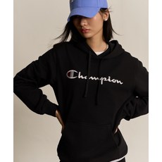 [국내매장판] 챔피온 빅 스크립트 로고 후드 티셔츠 Black CKTS5ES53BK 222329