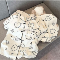 ZCBV잠옷 자화자찬 농담곰 자가드 면 XL 담곰이 반팔 반바지 여름