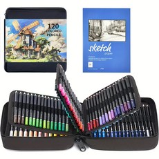 프리미엄 유성 72컬러120컬러 컬러가드 페브릭 옥스포드 유성 색연필, 1세트, 120색