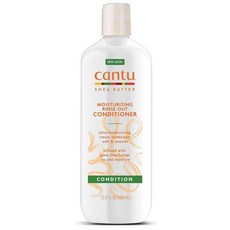 Cantu 모이스처라이징 린스 아웃 컨디셔너 시어 버터 포함 399.2ml(13.5온스), 1, 400ml