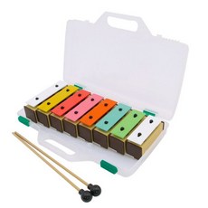 晴晴百寶盒 台灣製造 音磚鐵製彩色8K塑膠盒 鐵琴 音樂 樂器 益智遊戲 樂器送禮禮物禮品 創意兒童早教 W103, 1個