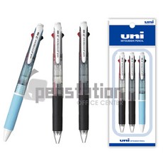 유니 제트스트림 SXE3-400 3색 3개 세트, 3색 0.7mm(투명1블랙1라이트블루1) 3개세트