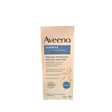 Aveeno Dermexa 빠르고 오래 지속되는 밤 강렬한 보습 및 진정 매우 건조하고 가려운 피부용 75ml (1팩) 230046, 1
