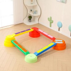 감각통합 교구 건너기 신체 장난감 특수체육 실내 보드 감통 균형대 체육, C. 대형2+중형1+소형1+슬래브4