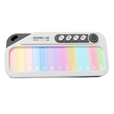 미니 LED 전자피아노 완구 초보 자동 악기 연주 터치 스크린 피아노, 화이트, 1개