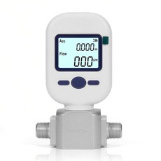 압축 공기 질소 산소용 14 NPT 휴대용 디지털 열 질량 유량계 - 0-20Lmin 고정밀 유량계LCD 및 RS485 Modbus 포함 MF5706, 3/8" NPT (MF5708)