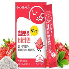 TAI-K KOR 성장기 어린이 맛있는 철분 & 비타민 30포 건강기능식품, 2g, 1개