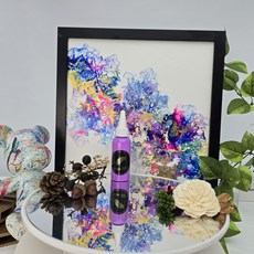 金羽毛 FLUID ART 流體顏料 極光發光炫亮手作漆, 星空夜光紫,50ml, 1個, 無