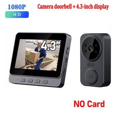 스마트 무선 비디오 초인종 카메라 1080P 비전 감지 오디오 4G WI 양방향 HD, VD12 Doorbell 0GB