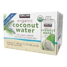 커클랜드 유기농 코코넛 워터 330ml x 12, 12개
