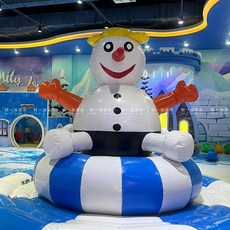 대형 물놀이 에어튜브 워터파크 수상놀이 풍선 장난감 풀장 레저 놀이기구 모음, 눈사람 지름 1.9m