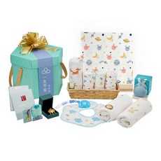 御守護 Purestore 彌月禮盒 一生平安新生兒禮盒套裝，寶寶滿月/彌月送禮推薦，多件嬰兒用品組合