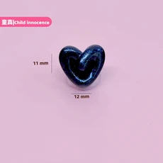 50개 미니 플랫백 큐트 리본 블랙 하트 발렌타인 카보숑 레진 장신구 매니큐어 액세서리 DIY 네일 장식, 21 No.2