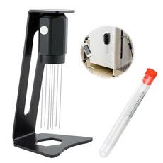 53.5mm WDT 툴 에스프레소 - 자석과 스탠드가 있는 교반기 분배 도구 54mm 투약 깔때기 및 퍽 스크린 | 브레빌 8 시리즈 커피 머신 포터필터에 적합, WDT Espresso Stirrer