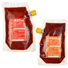 (냉면무200g x3팩증정) 하남불냉면장+비빔냉면장 각500g, 1개