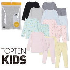 탑텐키즈 신제품 기본 모달코튼 아동 여아 남아 초등학생 주니어 어린이 내복 상하복세트
