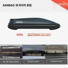 차량용 루프박스 대용량 캐리어 소프트젤 케이스 수납함, 1개, 650L 된 단일 케이스