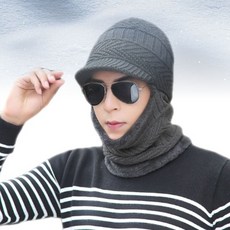 스키장 KEEP WARM 4WAY 스컬리 남성방한모자 그레이, 없음