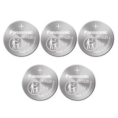 파나소닉 CR1620 3V 리튬 코인건전지 카드 5개입, 1세트