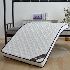 매트리스 토퍼 천연 라텍스 더블 퀸 바닥 메모리폼, 3. B타입 화이트 6cm