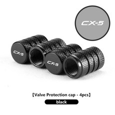 자동차 휠 타이어 밸브 캡 스템 에어더스트 방수 악셀라 데미오 아텐자, 15. MAZ-A4W-black-4PCS-, 1개