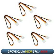 M5Stack Unbuckled Grove 케이블 개발 보드 액세서리 GROVE 와이어 HY2.0-4Pin 센서 특정 연결 와이어 10CM20CM, [01] 10CM Cable 5Pcs
