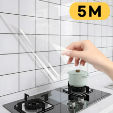 살림소담 주방 투명 타일 벽 오염방지 시트지, 2개