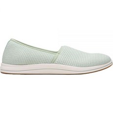 Clarks 여성용 클라우드스테퍼 브리즈 스트레치 슬립온 로퍼 민트 8 와이드