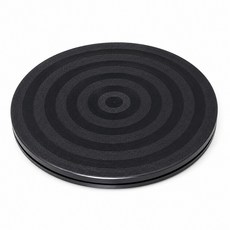 티놀지 화분 회전받침대 팬히터 다용도 캠핑 테이블 회전판, 지름:20Cm(블랙), 1개