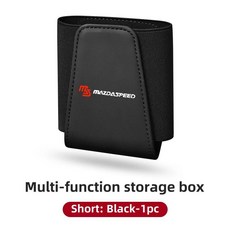 마쯔다 악셀라 아텐자 데미오 차량용 사이드 도어 시트 백 오거나이저 박스 가죽 수납 가방, 1개, 4. Black-S-1pc