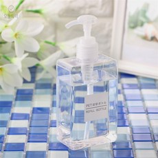 [하루셀렉] 욕실 디스펜서 리필용기 사각 280ml 투명 세제디스펜서