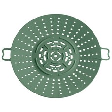 FLaiTO 矽膠蒸籠盤 卡其綠色, 24.2cm, 1個