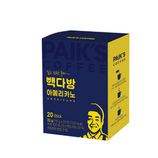 빽다방 아메리카노 스틱커피, 1.6g, 20개입, 1개