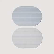 [JAJU/자주] 물기 흡수가 잘되는 매트 60x40cm 2개 블루그레이, 1개, 화이트