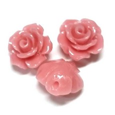 Bead 원석장식 송석꽃 비즈 한팩 10개 컬러선택, 핑크