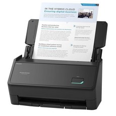 ScanSnap iX2400 고속 간단한 원터치 버튼 컬러 문서 사진 및 영수증 스캐너 100페이지 자동 문서 공급기 Mac 또는 PC용 블랙, NEW ScanSnap iX2400