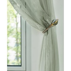 앤티크 황동 커튼 홀드백 칼라 릴리 메탈 타이백 벽걸이 - 및 커튼용 장식 홀더 헤비 듀티 풀백 후크