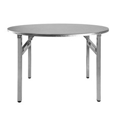 스텐 테이블 고기 굽는 철제 식탁 야외 원형 정원, 높이 75cm 직경 1.2m, 1개