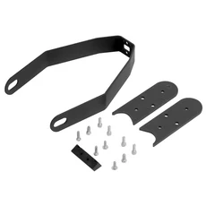 샤오미 M365 전동 스쿠터 프로 2 Mi3용 리어 머드가드 브레이크 테일라이트 펜더 갭 커버 패드 부품 세트, 10 black bracket, 1개